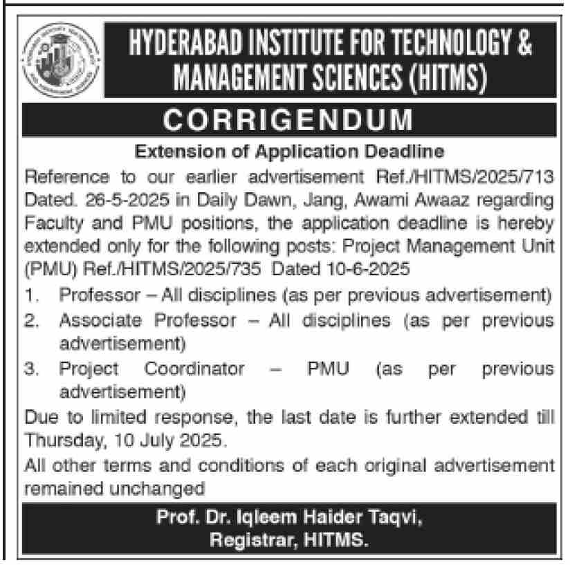 Hyderabad Institute for Technology & Management Sciences